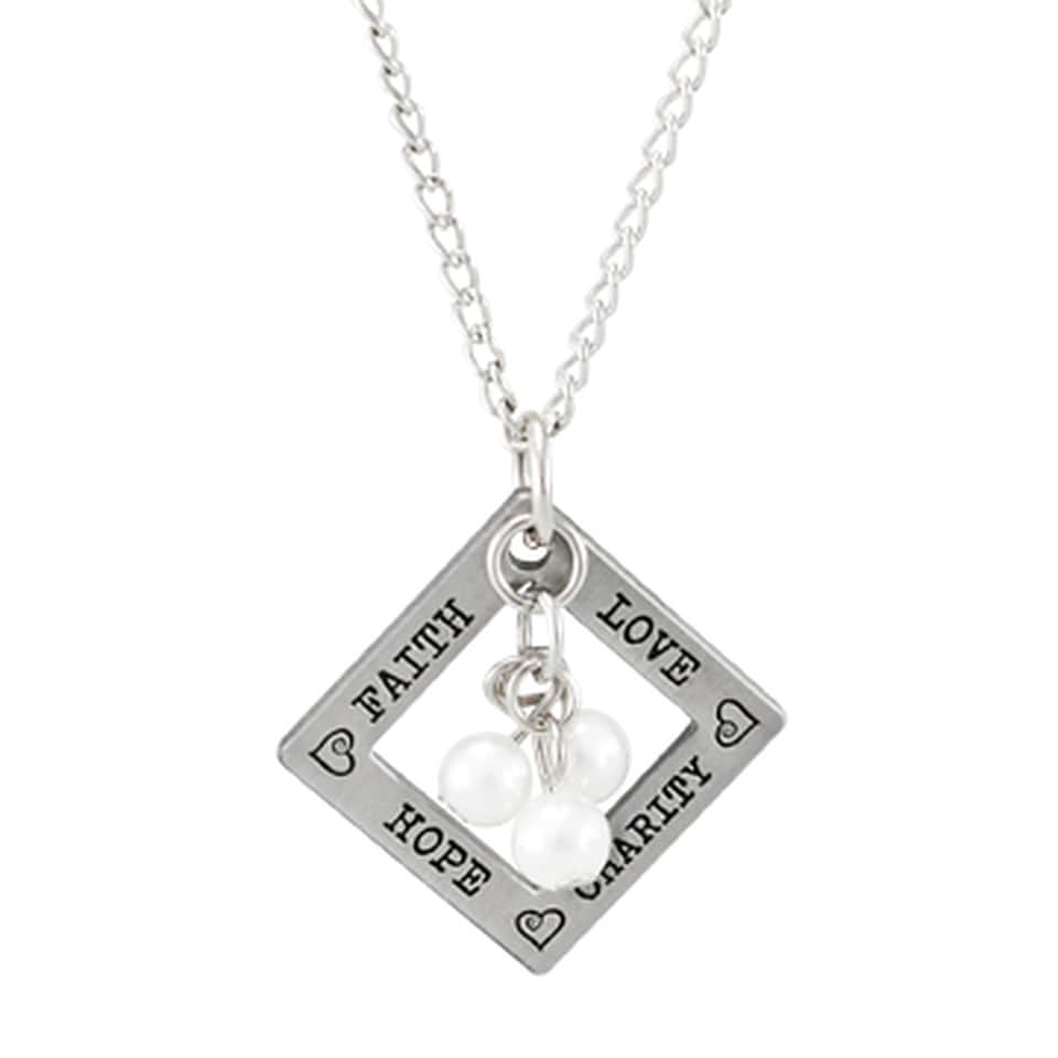 Faith Hope Charity, Anchor and Heart Necklace, Silver Anchor Charm Necklace,  Silver Heart Necklace - Etsy